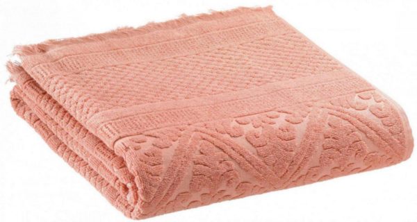 Drap de bain uni Zoe Argile 100 x 180 Draps de bain La Vallée du blanc