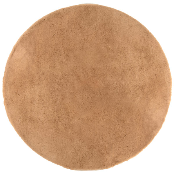 Tapis Eddy Camel diamètre 160 cm Tapis La Vallée du blanc