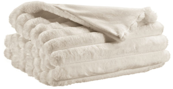 Jeté de lit Alice Neige 180 x 260 Jetés de lit La Vallée du blanc