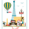 Torchon Paris Plateau Blanc 48 x 72