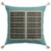 Coussin brodé Yaël Prusse 45 x 45