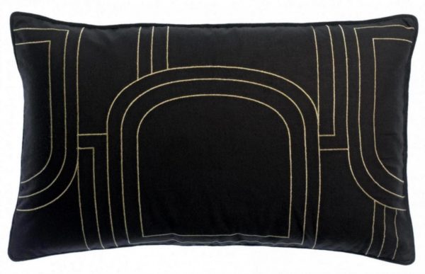 Coussin Jaden Caviar 40 x 65 Coussins La Vallée du blanc