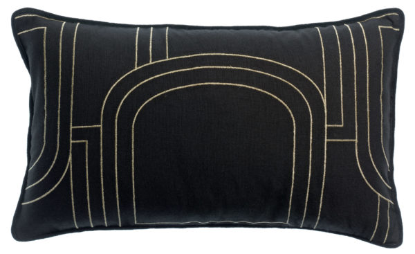 Coussin Jaden Caviar 30 x 50 Coussins La Vallée du blanc