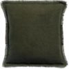 Coussin uni Laly Olive 45 x 45