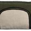 Coussin bicolore Laly Olive 40 x 65