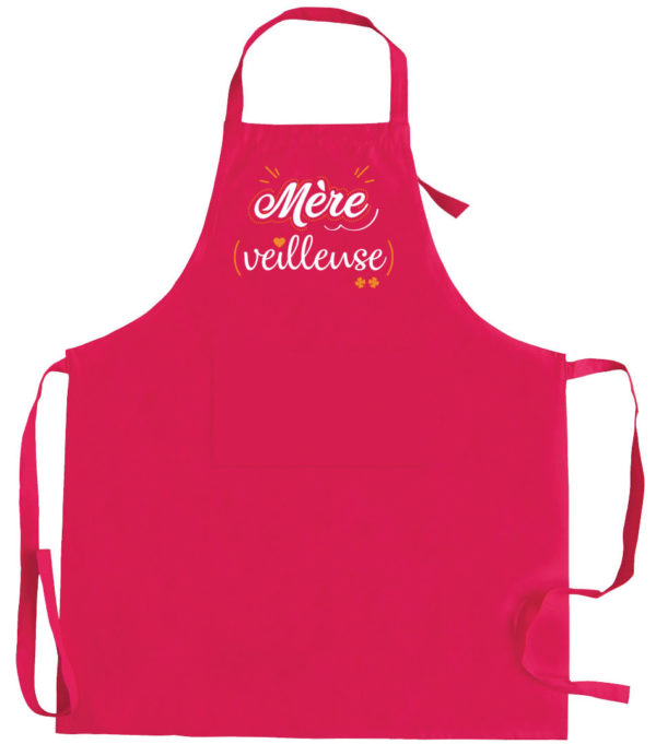 Tablier de cuisine Mère-veilleuse recyclé Rose 72 x 90 Tabliers La Vallée du blanc