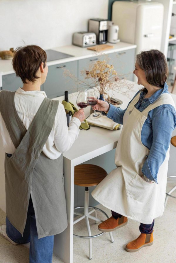Tablier de cuisine japonais recyclé Haru Badiane 78 x 100 Tabliers La Vallée du blanc