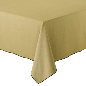 Nappe recyclée Grace Kaki 140 x 140 Nappes La Vallée du blanc