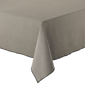 Nappe recyclée Grace Ombre 140 x 250 Nappes La Vallée du blanc