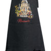 Tablier de cuisine recyclé Montmartre avec poche Noir 85 x 72