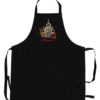 Tablier de cuisine recyclé Montmartre avec poche Noir 85 x 72 – Image 2
