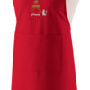 Tablier de cuisine japonais recyclé Tour Eiffel Rouge 125 x 85