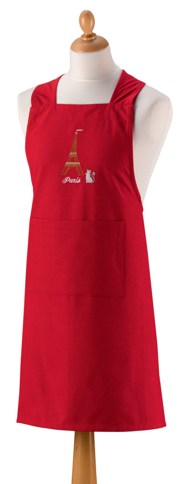 Tablier de cuisine japonais recyclé Tour Eiffel Rouge 125 x 85 Tabliers La Vallée du blanc