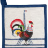 Manique recyclé French Cocorico Ecru/bleu 20 x 20