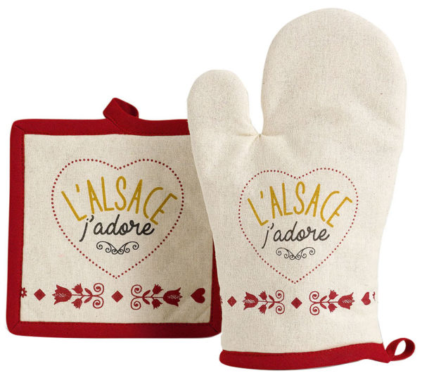 Lot gant / manique Natt Ficelle 15 x 30 Gants de cuisine La Vallée du blanc