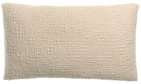 Coussin stonewashed Tana Crème 40 x 65 Coussins La Vallée du blanc