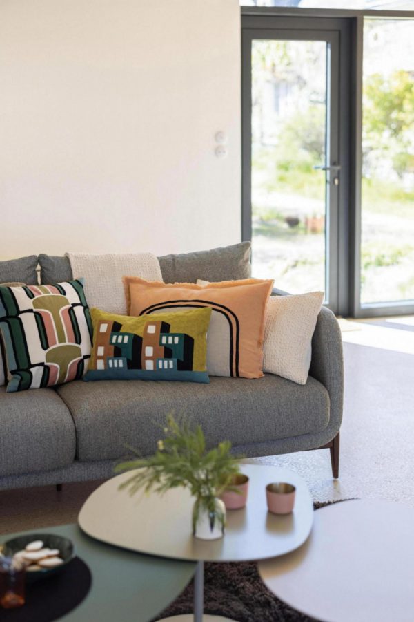 Jeté stonewashed Tana Crème 180 x 260 Jetés de lit La Vallée du blanc