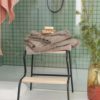 Tapis de bain uni Enzo Chamois 54 x 64 – Image 3
