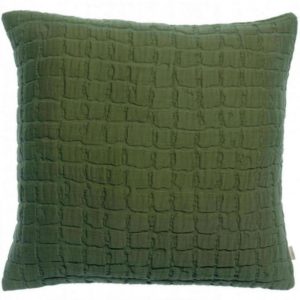 Coussin stonewashed Swami Olive 45 x 45 Coussins La Vallée du blanc