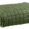 Couvre-lit stonewashed Swami Olive 180 x 260