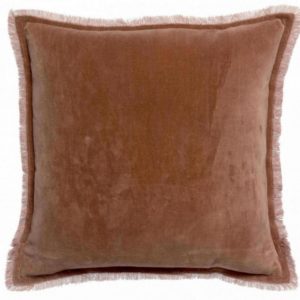 Coussin uni Fara Bois de rose 45 x 45 Coussins La Vallée du blanc