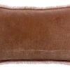 Coussin uni Fara Bois de rose 30 x 50