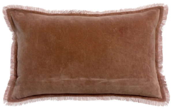 Coussin uni Fara Bois de rose 30 x 50 Coussins La Vallée du blanc