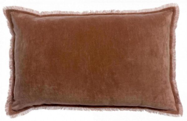 Coussin uni Fara Bois de rose 40 x 65 Coussins La Vallée du blanc