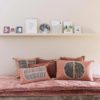Plaid uni Fara Bois de rose 135 x 200 – Image 3