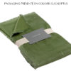 Édredon uni Fara Olive 85 x 200 – Image 2