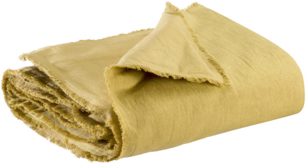 Édredon uni Laly Gold 85 x 200 Edredons La Vallée du blanc