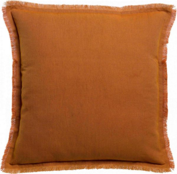 Coussin uni Laly Cuivre 45 x 45 Coussins La Vallée du blanc