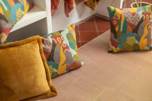 Coussin brodé Izel Minéral 30 x 50 Coussins La Vallée du blanc