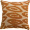 Coussin brodé Leya Cuivre 45 x 45