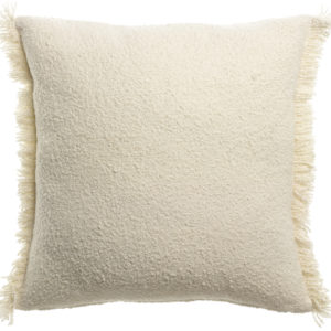 Coussin uni Jane Neige 45 x 45 Coussins La Vallée du blanc