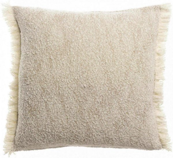 Coussin chiné Jane Cacao 45 x 45 Coussins La Vallée du blanc
