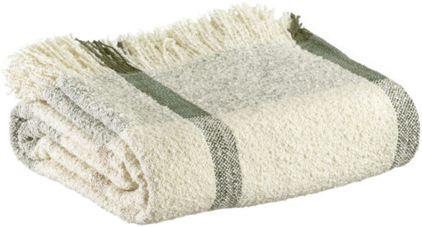 Plaid jacquard Jane Multico 130 x 160 Plaids La Vallée du blanc