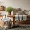 Plaid uni Jane Neige 130 x 160 – Image 3