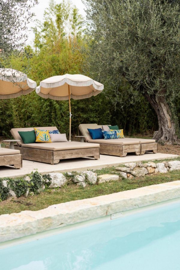 Coussin uni Alga outdoor Epicea 30 x 50 Coussins La Vallée du blanc