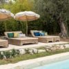 Coussin imprimé Alga outdoor Indigo 40 x 65 – Image 2