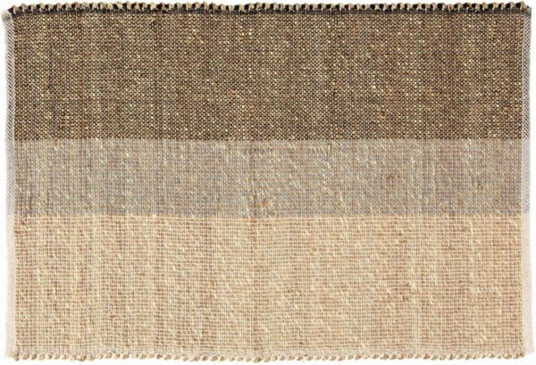 Tapis Karan Carbone 60 x 90 Tapis La Vallée du blanc