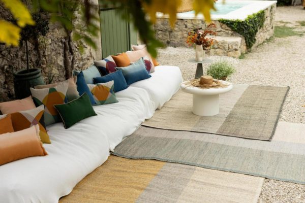 Tapis Karan Carbone 120 x 170 Tapis La Vallée du blanc