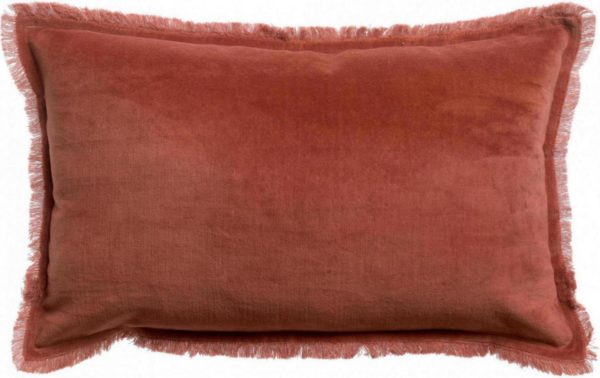 Coussin uni Fara Sienne 30 x 50 Coussins La Vallée du blanc