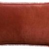 Coussin uni Fara Sienne 40 x 65