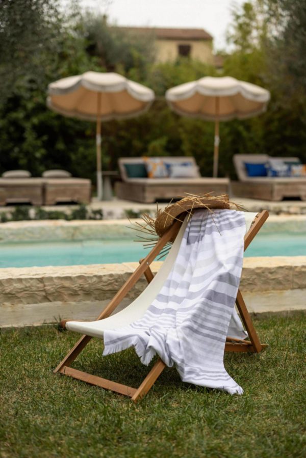 Drap hammam recyclé Samoa Tonnerre 100 x 200 Draps hammam La Vallée du blanc