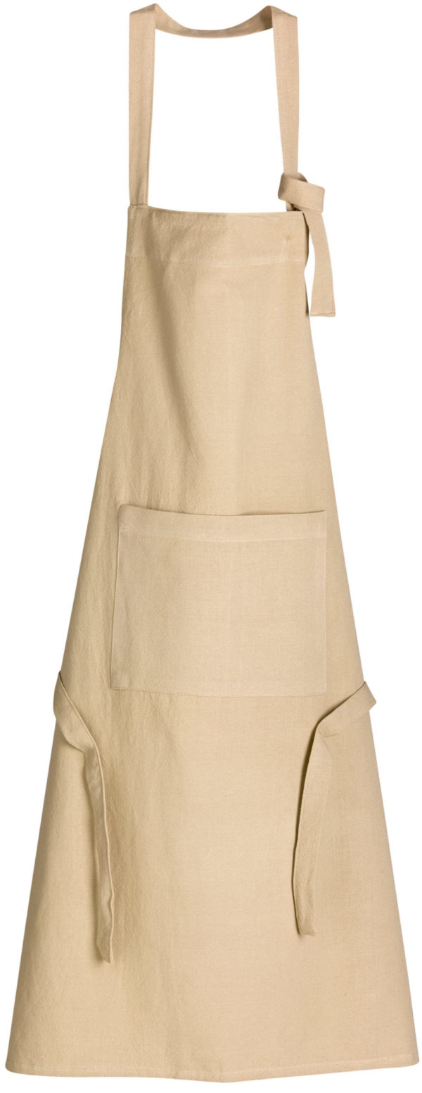 Tablier de cuisine recyclé Ada Camel 72 x 85 Tabliers La Vallée du blanc