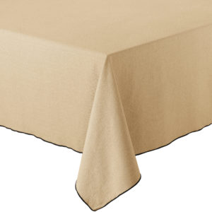 Nappe recyclée Grace Camel 140 x 140 Nappes La Vallée du blanc