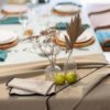 Nappe recyclée Grace Camel 140 x 140 – Image 2