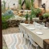 Nappe recyclée Grace Camel 140 x 140 – Image 4