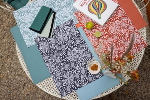 Set de table enduit Kira recyclé Rooibos 33 x 48 Sets de table La Vallée du blanc